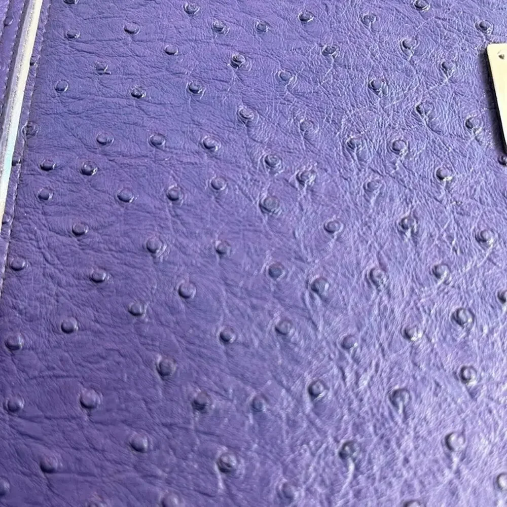 CaseMate Ipad Case Purple Ostrich Leather Snap Closure 7.5
